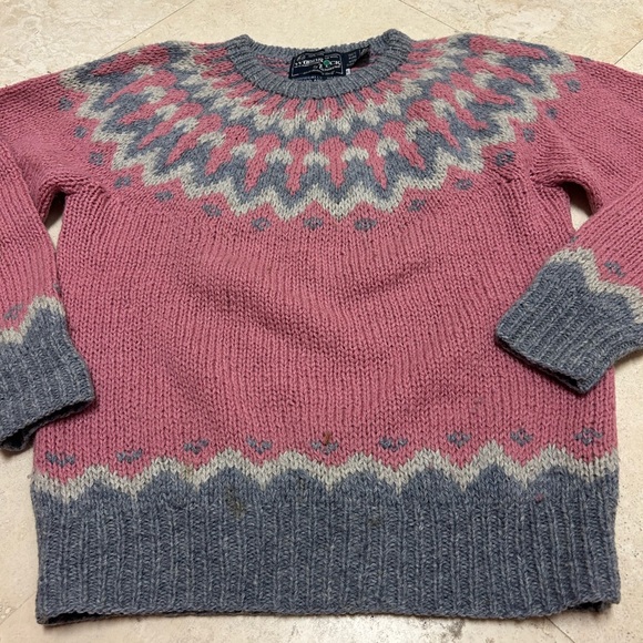 WOOD STOCK Pure Virgin Wool woman’s Sweater - Picture 6 of 9